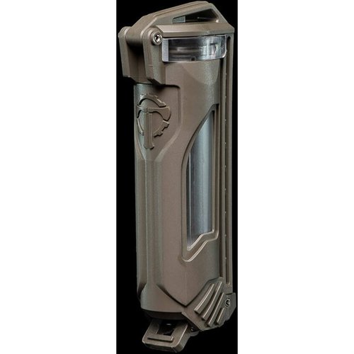 Protège tes batteries 18650 et 18350 avec le CellVault-18, étanche, avec fenêtres latérales pour vérifier l'état et un verrou en métal pour un accès facile.