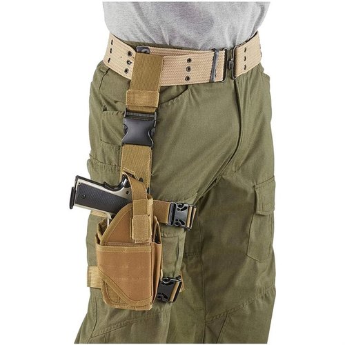 Der Cactus Jack Tactical Drop Leg Holster bietet eine verstellbare Passform, schnellen Zugriff auf deine Waffe und eine robuste 600 Denier Konstruktion.