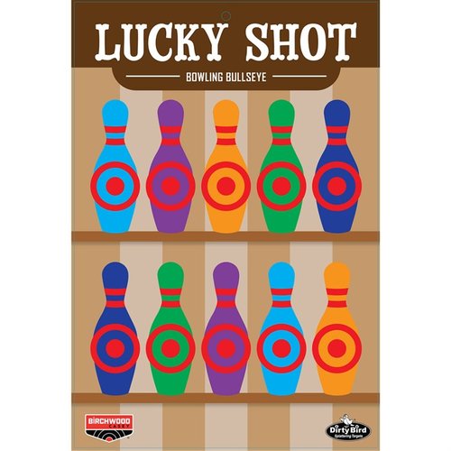 Die DIRTY BIRD LUCKY SHOT Bowling Pins 12 x 18