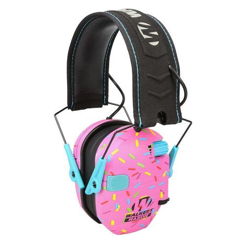 Le cuffie elettroniche Walkers Razor Slim offrono protezione acustica compatta e pieghevole, con 23 dB di riduzione del rumore e microfoni omnidirezionali.