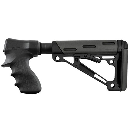 L'adattatore per calciolo HOGUE® per Remington 870® offre compatibilità perfetta, costruzione leggera in polimero rinforzato e design anti-rumore per un'esperienza di tiro ottimale.