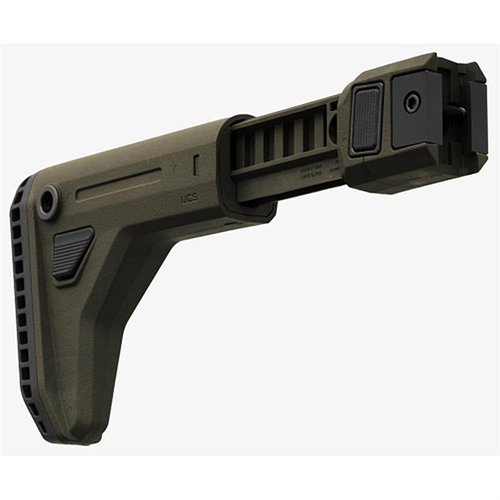 Le stock Magpul UCS pour AR-15 offre une ajustabilité extrême, avec 6 positions, des rehausseurs de joue réversibles et une compatibilité avec de nombreux systèmes.