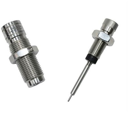 Le die de sizing Full Length Bushing L.E. Wilson te permet de régler la tension du col et de dimensionner le corps de la douille avec précision.