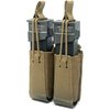 Le DOUBLE PISTOL MAGAZINE POUCH de GBRS GROUP est compatible MOLLE/BELT, avec rétention bungee amovible et construction en laminate pour un accès rapide.