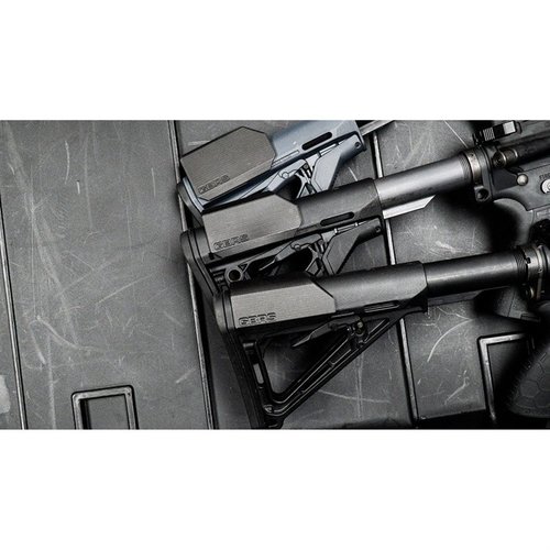 Der X SPECTRE CR-1 VALKYRIE Cheek Riser bietet drei Höhen, passt zu Magpul-Stocks und ermöglicht eine einfache Handhabung ohne Spezialwerkzeug.