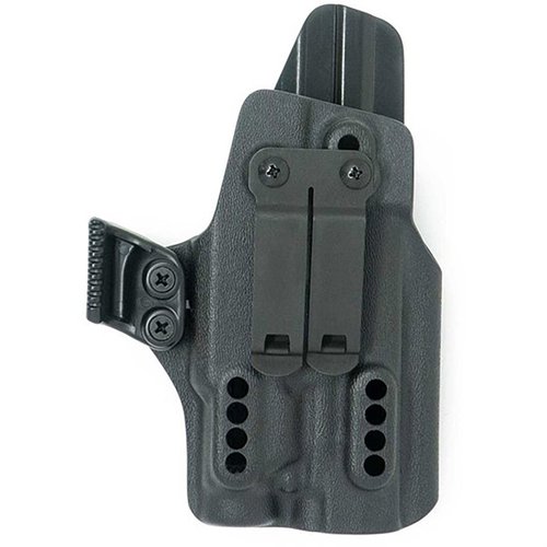 Le holster IWB X PRIORITY 1 pour SIG P365 XMACRO offre une rétention ajustable, un clip discret et un design ouvert pour un port confortable et sécurisé.