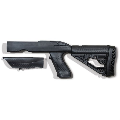 Der Tac-Hammer TK22 Takedown Stock bietet Portabilität und Vielseitigkeit für dein Ruger 10/22 Takedown, mit verstellbarem M4-Schaft und ergonomischem Design.
