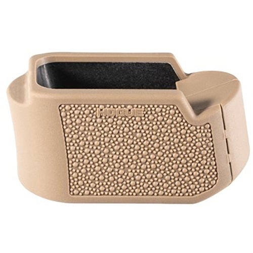 Améliore la prise de ta Glock 26 avec le Hogue OverMolded Grip Extension Pad, offrant confort, contrôle et protection lors des recharges.