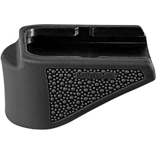 Améliore le grip de ta Glock 26 avec le Hogue OverMolded Grip Extension Pad, offrant confort, contrôle et protection lors des recharges.