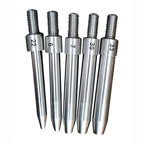 Die L.E. Wilson Expanding Mandrels sorgen für einen konsistenten Halsdurchmesser bei neuen Messinghülsen, um eine gleichmässige Sitztiefe zu gewährleisten.