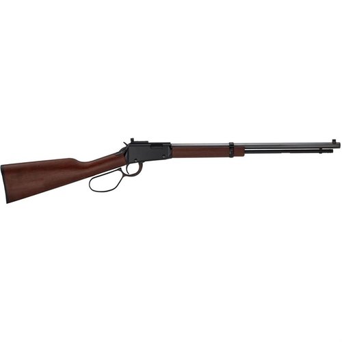Il fucile a leva H1 Tracker .22 offre precisione moderna con mirino Skinner, legno di noce americano e azione fluida, ideale per cacciatori e tiro al bersaglio.