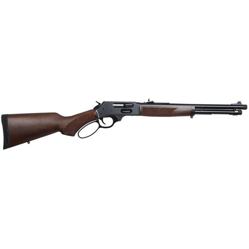 Le H12 Protector .44 Magnum est compact, facile à transporter, avec un canon de 16,5", une crosse en noyer et un frein de bouche pour un tir silencieux et précis.
