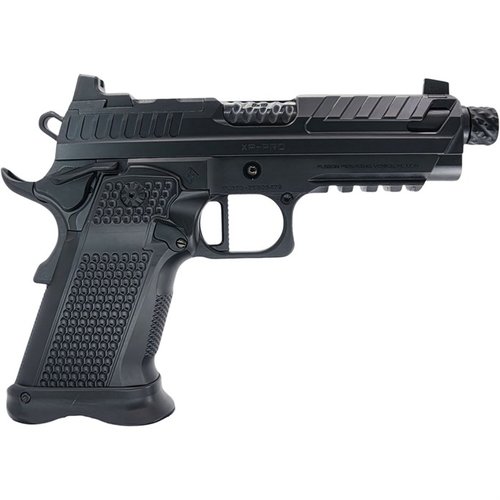 Entdecke die XP PRO™ 9MM Luger: eine robuste, doppelt gestapelte 1911 mit Glock® 17 Magazin-Kompatibilität, präziser CNC-Bearbeitung und modernem Design.