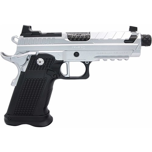Entdecke die XP PRO™ 9MM Luger: eine robuste, präzise 1911-Pistole mit Glock® 17 Magazin-Kompatibilität, modernem Design und vielseitigen Funktionen.