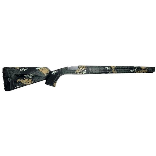 Le FLAGSTAFF UMC Compatible Fixed Stock est léger, résistant aux intempéries et en polymère durable, avec des slots M-LOK intégrés et des QD cups pour une performance optimale.