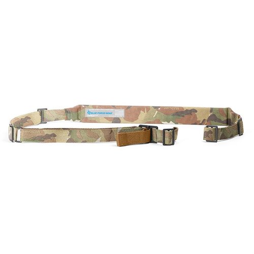 Der BLUE FORCE GEAR PADDED VICKERS SLING bietet Komfort mit einem gepolsterten Abschnitt und ermöglicht durch den Quick Adjuster einen schnellen Wechsel zwischen Trage- und Schussposition.