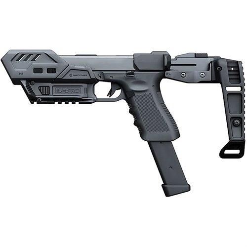 Le kit S-PRO Stabilizer pour Glock® 9/40 offre une conversion modulaire, un stabilisateur à ressort, des options MLOK et une compatibilité étendue sans outils.