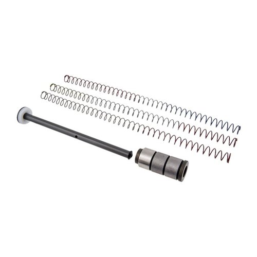 Das Gen 2 Silent Captured Spring System sorgt für leiseres und reibungsloseres Funktionieren deiner AR, mit schwerem H2 Puffer und anpassbaren Federraten.