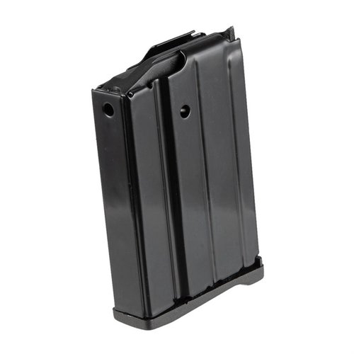 Das RUGER MINI-14 10RD Magazin bietet eine robuste Stahlkonstruktion, selbstschmierende Nylon-Follower und eine 10-Schuss-Kapazität für zuverlässiges Nachladen.