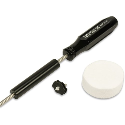 Das BORE TECH BOLT ACTION CLEANING KIT reinigt präzise Kammer, Verriegelungsnuten und Aktion deines Repetiergewehrs schnell und effektiv mit einem innovativen Gummiwischer.