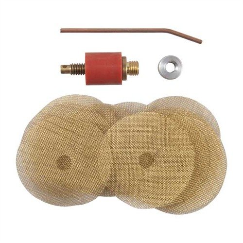 Rimuove efficacemente il piombo e i residui di plastica senza danneggiare il rigatura, compatibile con aste di pulizia e include top in gomma e patch in ottone.