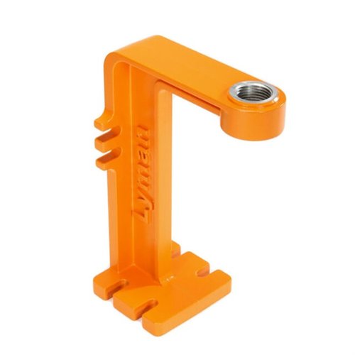 Der Lyman Brass-Smith Powder Measure Stand ist aus Druckguss-Aluminium, ermöglicht Wand- oder Tischmontage und hat 7/8-14 TPI Gewinde für einfache Nutzung.