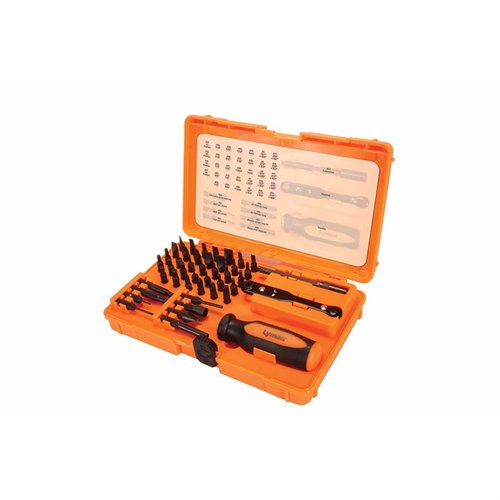 Das Lyman Master Gunsmith Tool Kit bietet 45 präzise und langlebige Werkzeuge für die effiziente Wartung und Reparatur deiner Feuerwaffen.