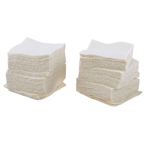 Die MIL-SPEC Patches aus 100% Baumwolle sind perfekt zum effektiven Reinigen deiner Waffen, mit einer groben Seite für hartnäckigen Schmutz und einer weichen Seite für Öle.