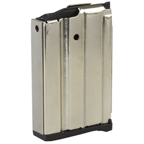 Das RUGER MINI-14 10RD Magazin bietet eine langlebige Konstruktion, zuverlässige Zuführung und ist in Nickel oder schwarzem Pulverlack erhältlich.