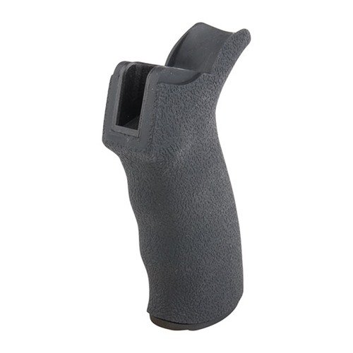 Il grip ERGO ambidestro offre un design ergonomico, texture SureGrip® per una presa superiore e supporto per il web della mano, migliorando comfort e precisione.