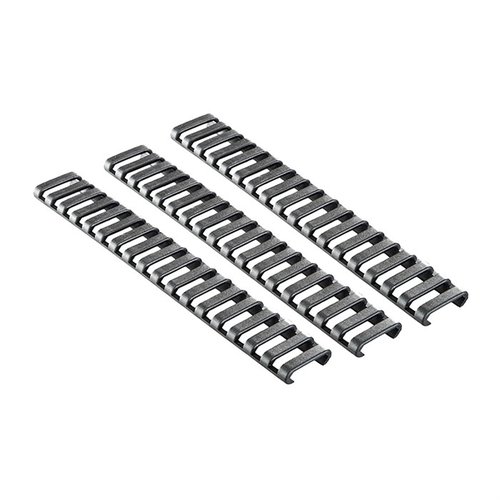 Die Ergo Picatinny 18-Slot Ladder Rail Cover schützt deine Hände und deinen Rail vor Schäden, ist anpassbar und bietet optimalen Grip für deine Waffe.