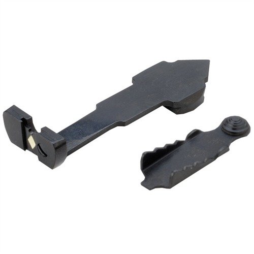 Il RIFLE #63 FLAT TOP SHORT SHANK REAR SIGHT offre versatilità con tre stili di Uprights, ideale per personalizzare la tua mira e adattarsi a pistole a mira fissa.