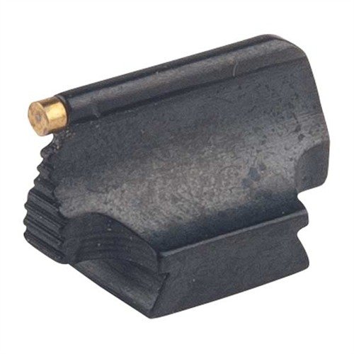 Präzise gefertigte RAMP MOUNTED Frontsicht aus Stahl, elegant konturiert und poliert, ideal für Gewehre mit Rampenbasis – für optimale Zielgenauigkeit.