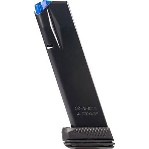 Realizzato in acciaio al carbonio certificato, questo caricatore CZ 75B da 19 colpi offre durata e affidabilità, perfetto per le pistole CZ moderne.