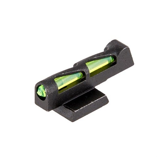 Das HIVIZ LITEWAVE Front Sight bietet ein robustes Design mit diagonalem Wellenmuster, das die Lichtaufnahme verbessert und mit wechselbaren LitePipes in Rot, Grün und Weiss geliefert wird.