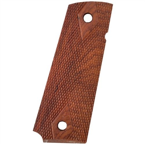 Die 1911 Mahogany Griffe bieten die Schönheit von hochwertigem Holz zu einem Bruchteil der Kosten, perfekt für 1911 Modelle und ideal für kleinere Hände.
