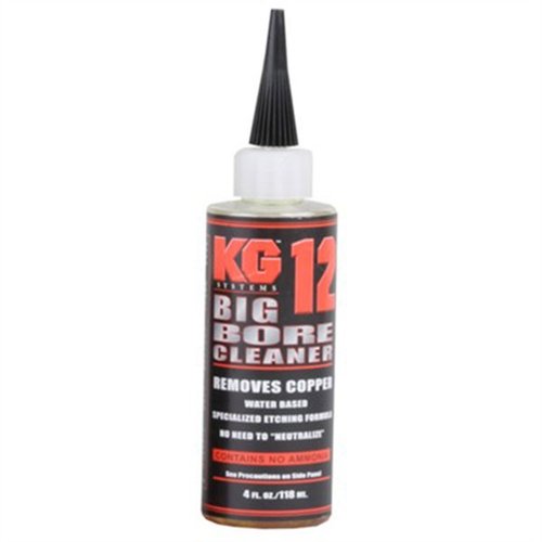 Der KG 12 Copper Solvent ist ein wasserbasierter, ammoniakfreier Reiniger, der Kupferablagerungen sanft löst und die Lebensdauer deiner Feuerwaffen verlängert.