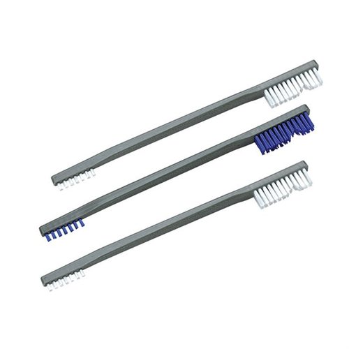 Mit dem OTIS Nylon Brush Kit hast du immer die richtige Bürste für jede Reinigung: Nylon, Bronze und Edelstahl für schonendes und aggressives Reinigen.