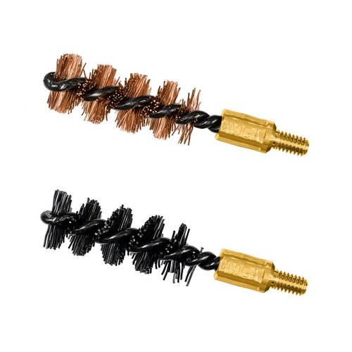 Die Otis Bore Brushes bieten mit ihrem Tufcor® Kern einen korrosionsbeständigen, langlebigen Pinsel für präzise Reinigung. 2er-Pack: 1 Nylon- und 1 Bronze-Bürste.