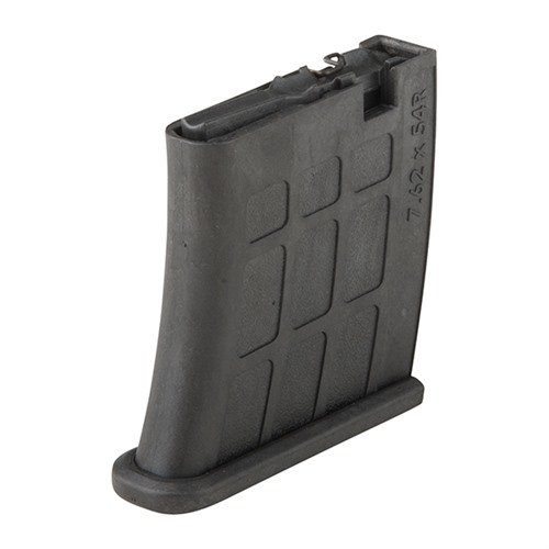 Die MOSIN NAGANT Magazine 7.62X54R aus schwarzem Polymer bieten zuverlässige Funktion, eine einfache Fütterung und sind mit vielen Mosin-Nagant Modellen kompatibel.
