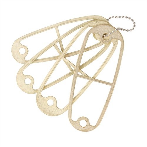 I template in ottone Pachmayr ti aiutano a evitare di tagliare le piastre di rinforzo in acciaio durante la lavorazione dei calcioli, garantendo precisione e sicurezza.