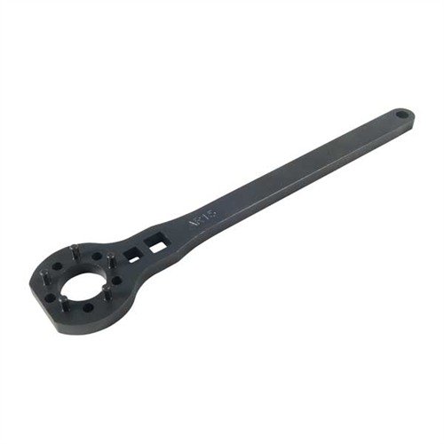 Le Wrench à écrou de canon AR-15/M16 de Precision Reflex est robuste, avec une construction en acier 1018, un manche de 10