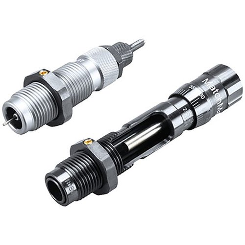 Die RCBS MatchMaster Competition Bushing Die Sets bieten präzise Voll-Längen-Sizing, einen titanium-nitrid Beschichter und ein einfaches Bullet Seating System für perfekte Ergebnisse.