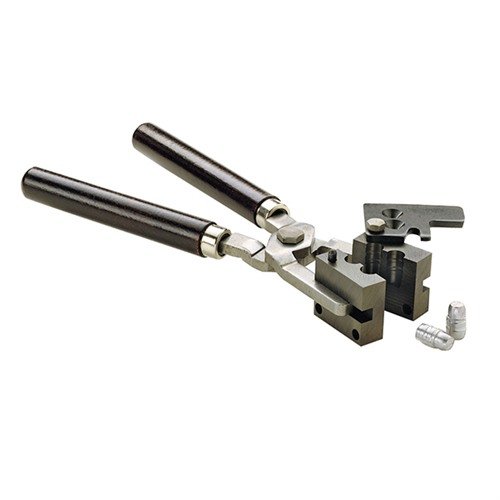 Maniglie per stampi di proiettili RCBS in acciaio solido con manici in legno pregiato extra-lunghi per il massimo comfort, perfette per la fusione a casa.