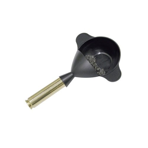 Der POWDER PAL FUNNEL PAN von LYMAN ist super praktisch zum Abwiegen von Ladungen, da er sowohl als Waagschale als auch als Trichter fungiert.