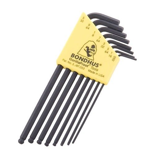 Les clés Allen BallDriver® de Bondhus offrent un accès angulaire jusqu'à 25°, une construction durable et un rangement pratique pour un entretien précis des armes.