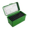 MTM CASE-GARD HANDLE CARRY RIFLE AMMO BOX 17 REM-300 AAC 50 RD GREEN