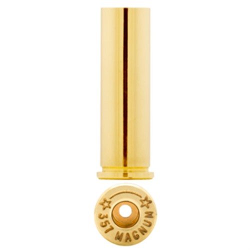 Starline 357 MAGNUM BRASS bietet dir hochwertige, gerade Wandpatronen, ideal für präzises Schiessen. Verpackt in 100er Beuteln, perfekt für jeden Handgun-Schützen.