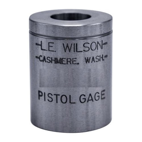 Mit dem WILSON PISTOL MAX CASE GAGE kannst du alle wichtigen Masse deiner Patronenhülsen präzise überprüfen, um ein Übergrössen beim Nachladen zu vermeiden.