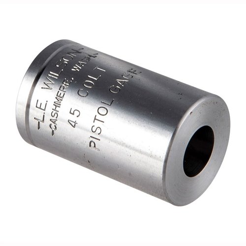 Avec le WILSON PISTOL MAX CASE GAGE, tu peux facilement vérifier les dimensions critiques de tes cartouches, évitant ainsi les erreurs de rechargement.